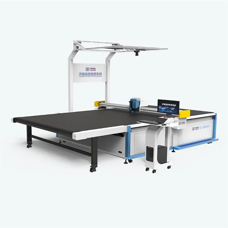 Macchina da taglio per tessuti a strato singolo con visione CCD